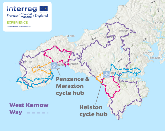 Cornwall hubs and routes