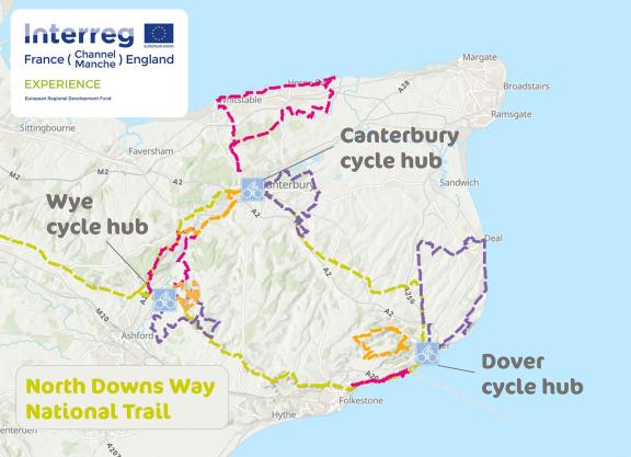 kent hubs and routes map